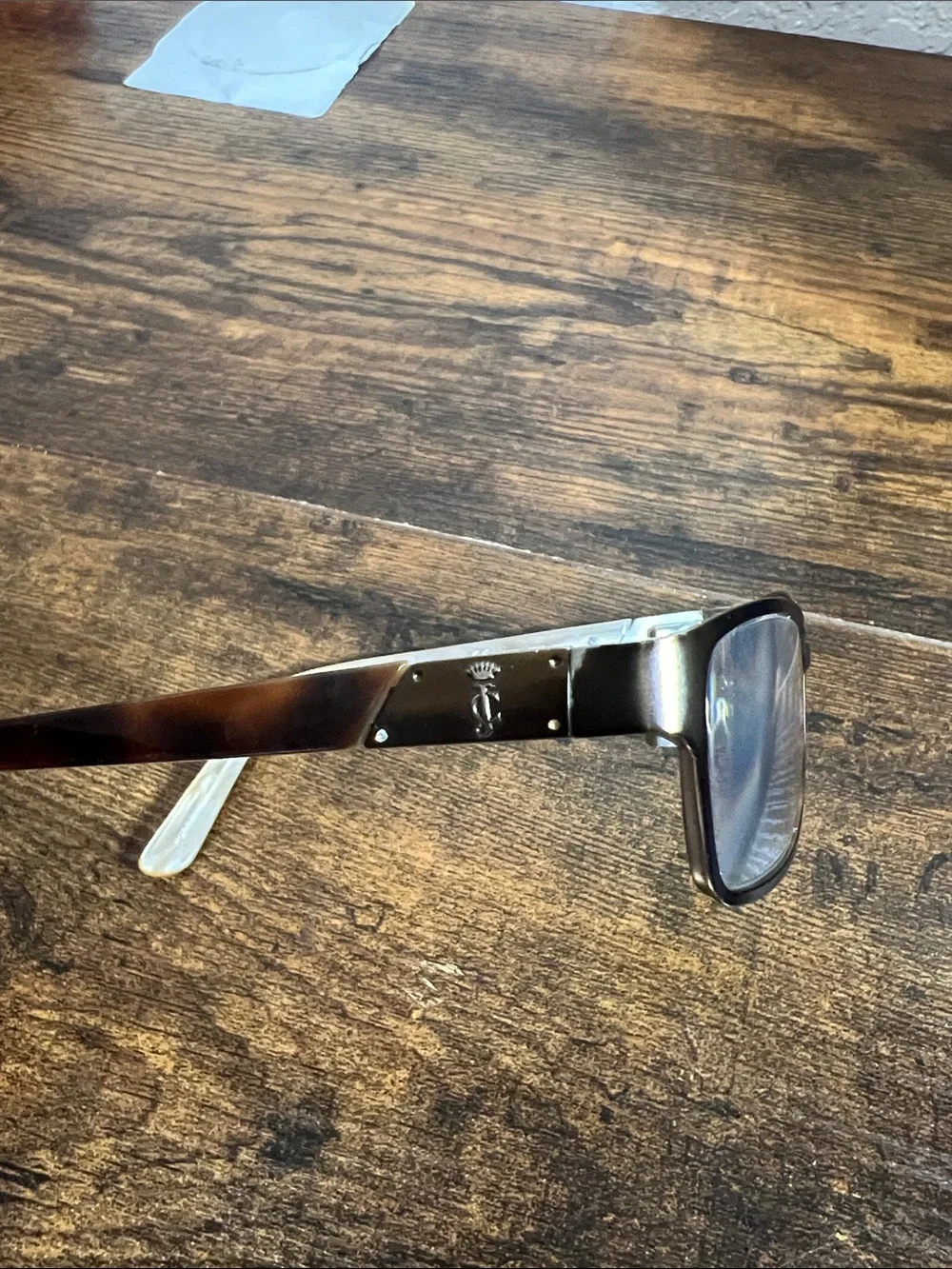 Juicy Couture JU124 52[]17 4-2 Brown and Gold Rectangular Reading Glasses